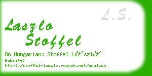 laszlo stoffel business card